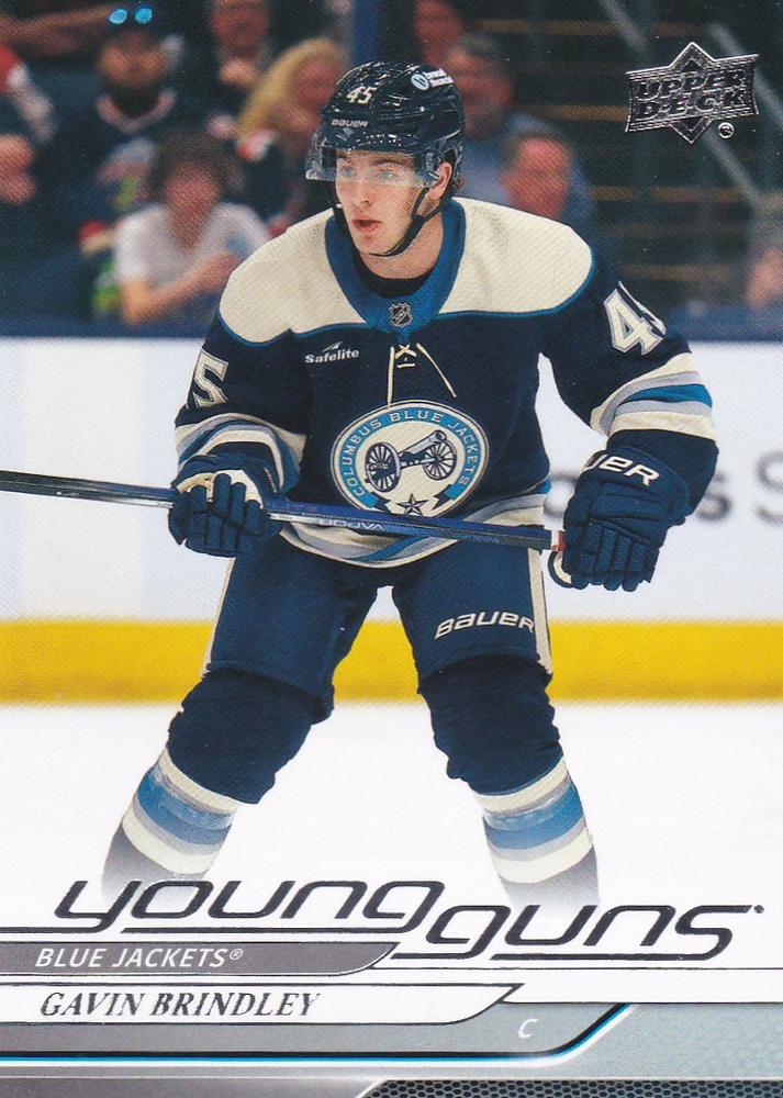 #207 Gavin Brindley - Columbus Blue Jackets - 2024-25 Upper Deck Hockey