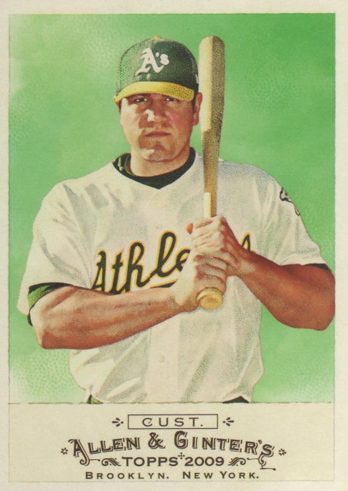 #207 Jack Cust - Oakland Athletics - 2009 Topps Allen & Ginter Baseball