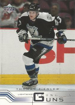 #208 Thomas Ziegler - Tampa Bay Lightning - 2001-02 Upper Deck Hockey
