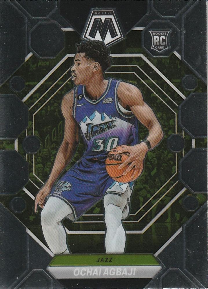 #208 Ochai Agbaji - Utah Jazz - 2022-23 Panini Mosaic Basketball