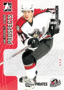 #208 Ryan Shannon - Portland Pirates - 2005-06 In The Game Heroes and Prospects Hockey