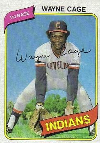 #208 Wayne Cage - Cleveland Indians - 1980 Topps Baseball