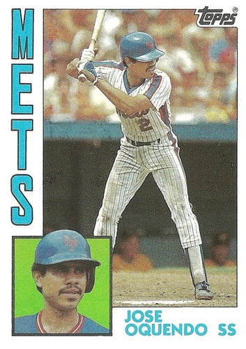 #208 Jose Oquendo - New York Mets - 1984 Topps Baseball