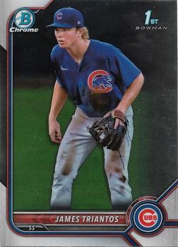 #BCP-208 James Triantos FBC - Chicago Cubs - 2022 Bowman - Chrome Prospects Baseball