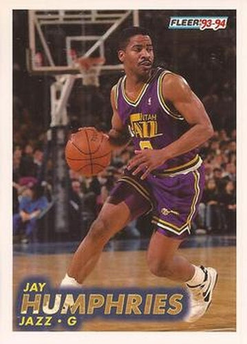 #208 Jay Humphries - Utah Jazz - 1993-94 Fleer Basketball