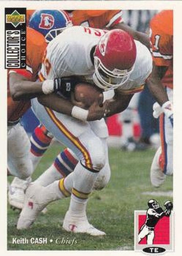 #208 Keith Cash - Kansas City Chiefs - 1994 Collector's Choice Football