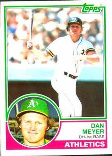 #208 Dan Meyer - Oakland Athletics - 1983 Topps Baseball