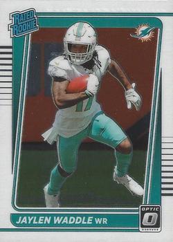 #208 Jaylen Waddle - Miami Dolphins - 2021 Donruss Optic Football