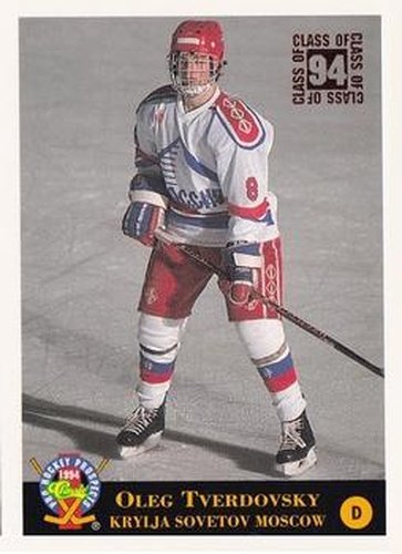 #208 Oleg Tverdovsky - Krylya Sovetov - 1994 Classic Pro Hockey Prospects Hockey
