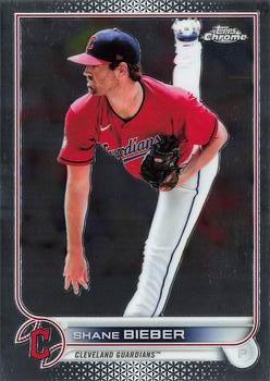 #208 Shane Bieber - Cleveland Guardians - 2022 Topps Chrome Baseball
