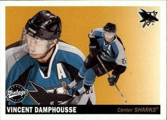 #208 Vincent Damphousse - San Jose Sharks - 2002-03 Upper Deck Vintage Hockey