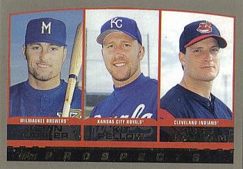 #208 Kevin Barker / Kit Pellow / Russell Branyan - Milwaukee Brewers / Kansas City Royals / Cleveland Indians - 2000 Topps Baseball