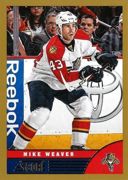 #208 Mike Weaver - Florida Panthers - 2013-14 Score - Gold Hockey