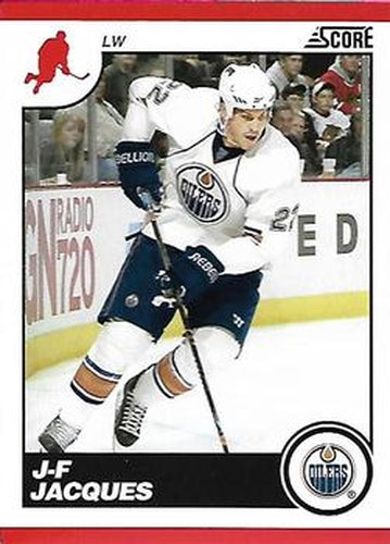 #208 Jean-Francois Jacques - Edmonton Oilers - 2010-11 Score Hockey