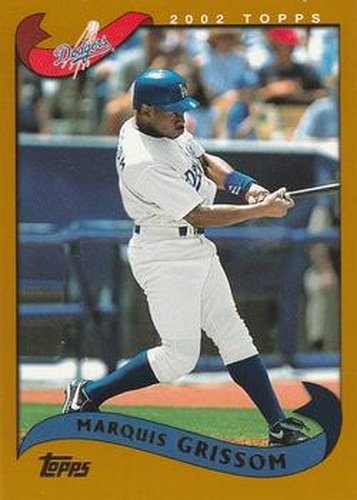 #208 Marquis Grissom - Los Angeles Dodgers - 2002 Topps Baseball