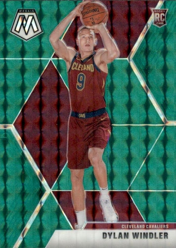 #208 Dylan Windler - Cleveland Cavaliers - 2019-20 Panini Mosaic - Green Prizm Basketball