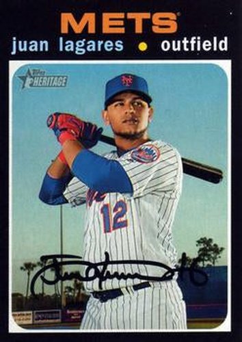 #208 Juan Lagares - New York Mets - 2020 Topps Heritage Baseball