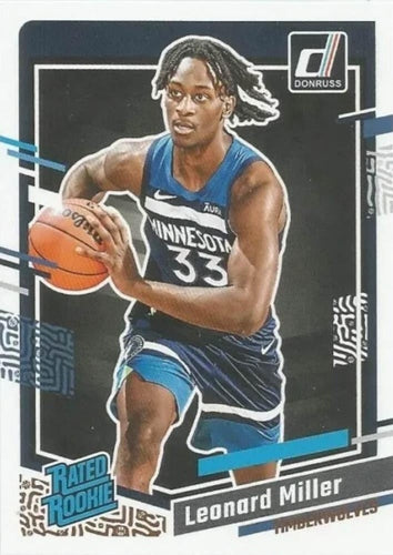 #209 Leonard Miller - Minnesota Timberwolves - 2023-24 Donruss Basketball