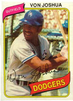 #209 Von Joshua - Los Angeles Dodgers - 1980 Topps Baseball