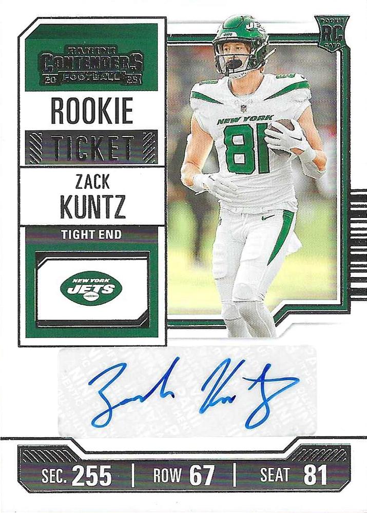 #209 Zack Kuntz - New York Jets - 2023 Panini Contenders Football