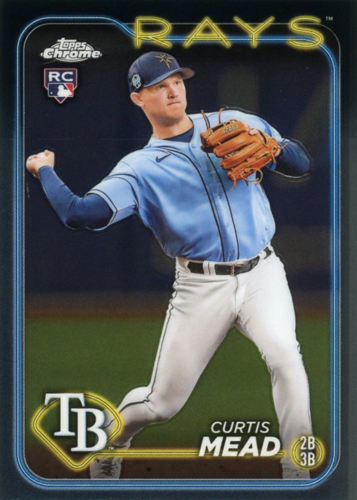 #209 Curtis Mead - Tampa Bay Rays - 2024 Topps Chrome Baseball