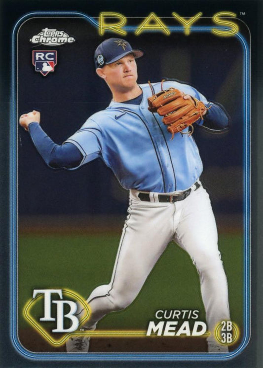 #209 Curtis Mead - Tampa Bay Rays - 2024 Topps Chrome Baseball