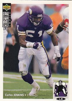 #209 Carlos Jenkins - Minnesota Vikings - 1994 Collector's Choice Football