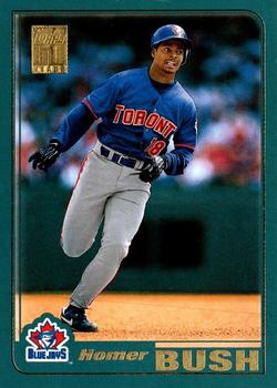 #209 Homer Bush - Toronto Blue Jays - 2001 Topps Baseball