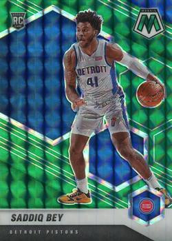 #209 Saddiq Bey - Detroit Pistons - 2020-21 Panini Mosaic - Mosaic Green Basketball