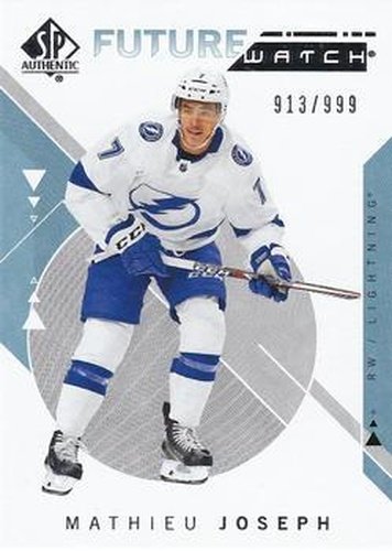 #209 Mathieu Joseph - Tampa Bay Lightning - 2018-19 SP Authentic Hockey