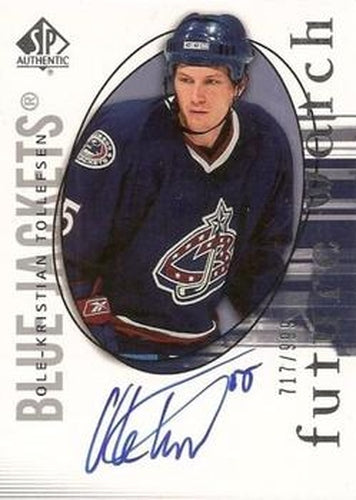#209 Ole-Kristian Tollefsen - Columbus Blue Jackets - 2005-06 SP Authentic Hockey