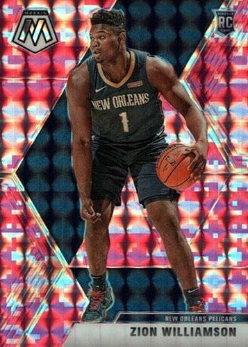 #209 Zion Williamson - New Orleans Pelicans - 2019-20 Panini Mosaic - Camo Pink Basketball