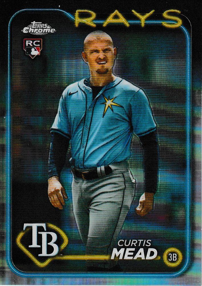 #209b Curtis Mead - Tampa Bay Rays - 2024 Topps Chrome Baseball