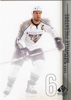#20 Shea Weber - Nashville Predators - 2010-11 SP Authentic Hockey