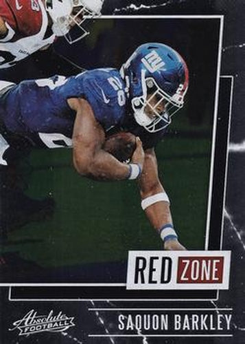 #RZ-SB Saquon Barkley - New York Giants - 2020 Panini Absolute - Red Zone Football