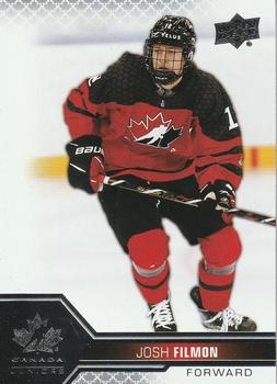#20 Josh Filmon - Canada - 2022-23 Upper Deck Team Canada Juniors Hockey