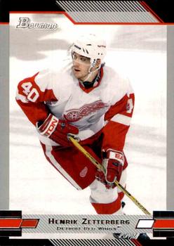 #20 Henrik Zetterberg - Detroit Red Wings - 2003-04 Bowman Draft Picks and Prospects Hockey