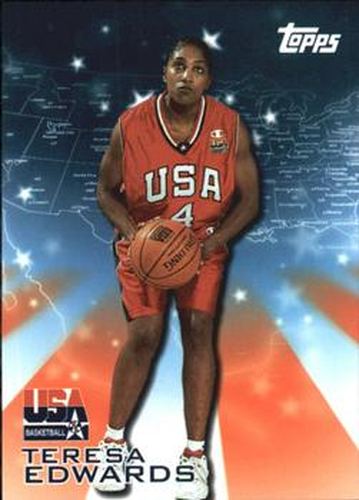 #20 Teresa Edwards - USA - 2000 Topps Team USA Basketball