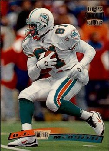 #20 O.J. McDuffie - Miami Dolphins - 1996 Stadium Club Football