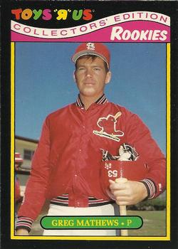 #20 Greg Mathews - St. Louis Cardinals - 1987 Topps Toys "R" Us Rookies Baseball
