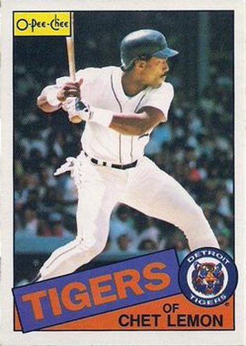 #20 Chet Lemon - Detroit Tigers - 1985 O-Pee-Chee Baseball