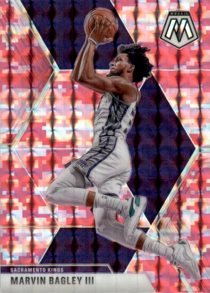 #20 Marvin Bagley III - Sacramento Kings - 2019-20 Panini Mosaic - Camo Pink Basketball