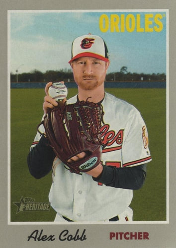 #20 Alex Cobb - Baltimore Orioles - 2019 Topps Heritage Baseball