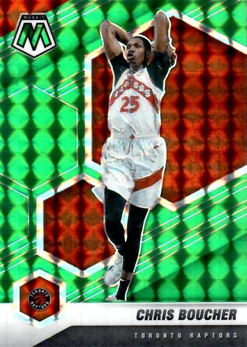 #20 Chris Boucher - Toronto Raptors - 2020-21 Panini Mosaic - Mosaic Green Basketball