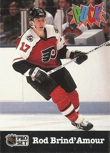 #20 Rod Brind'Amour - Philadelphia Flyers - 1991-92 Pro Set PUCK Hockey