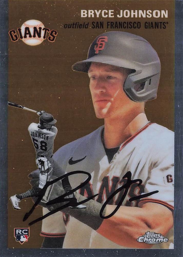 #20 Bryce Johnson - San Francisco Giants - 2023 Topps Chrome Platinum Anniversary Baseball