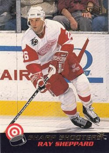 #20 Ray Sheppard - Detroit Red Wings - 1992-93 Score Canadian - Sharp Shooters Hockey