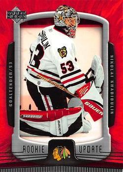 #20 Nikolai Khabibulin - Chicago Blackhawks - 2005-06 Upper Deck Rookie Update Hockey