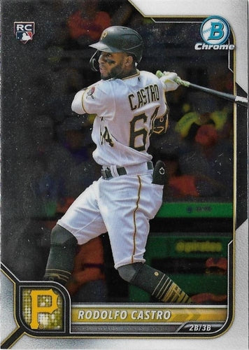 #20 Rodolfo Castro - Pittsburgh Pirates - 2022 Bowman Chrome Baseball
