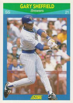 #20 Gary Sheffield - Milwaukee Brewers - 1990 Score Rising Stars Baseball